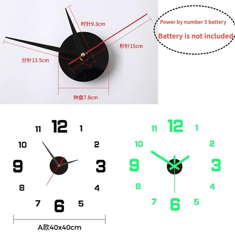 Transform Time with Style: 3D Luminous DIY Wall Clock